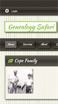 Mobile Screenshot of genealogysafari.com